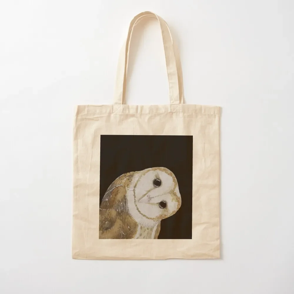 Curious Barn Owl Tote Bag cloth bag woman university shopper bag reusable shopping bags