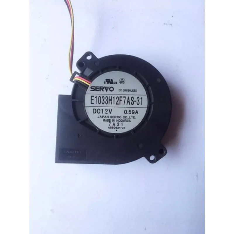 C  for   SERVO E1033H12F7AS-31 9733 DC12V 0.59A 3-Wire Turbo Cooling Fan