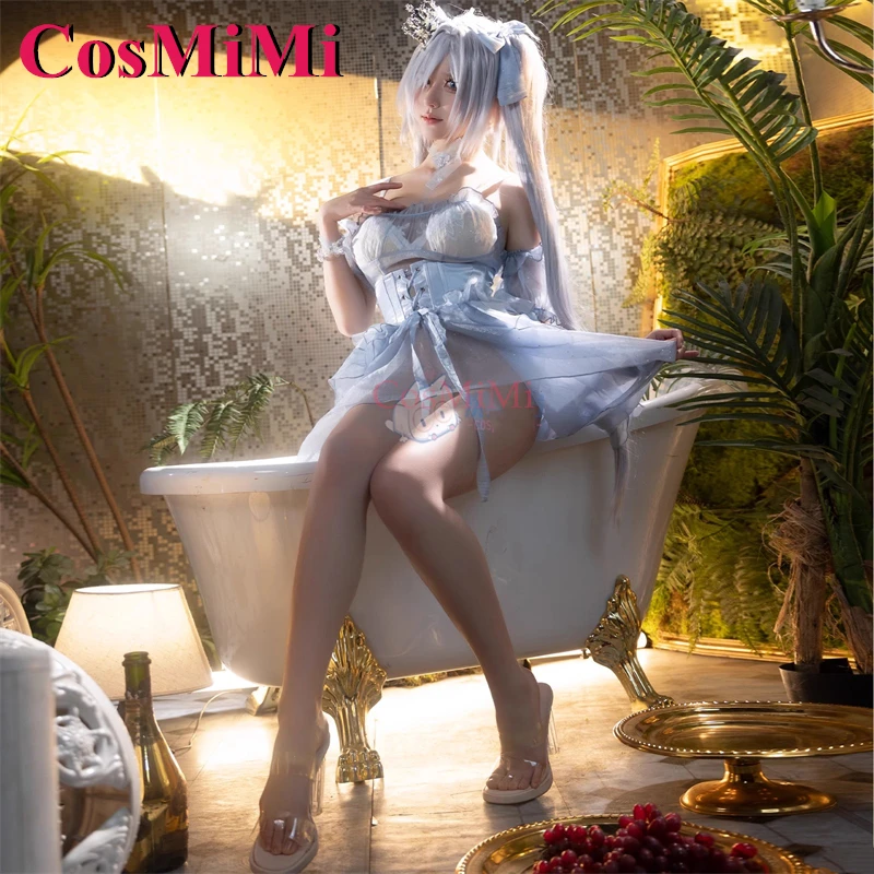 CosMiMi Game NIKKE الزجاج الأميرة تأثيري حلي جميلة حلوة فستان أنيق المرأة كرنفال حفلة لعب الأدوار الملابس XS-L جديد