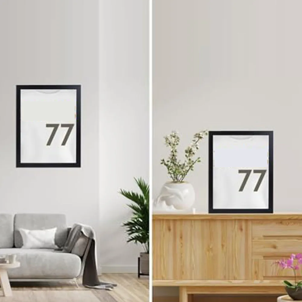 Multipurpose 13x13 Display Frame for TShirts Jerseys and Documents with UV Protective Acrylic and Sturdy Engineered Wood