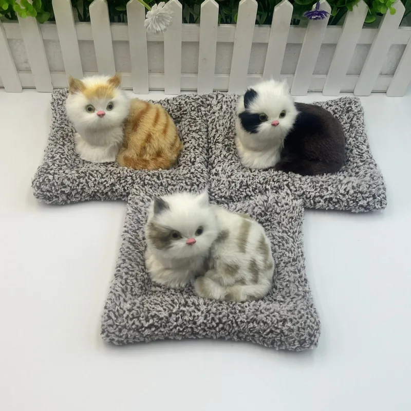 Car Interior Ornament Activated Carbon Simulation Cat Center Console Ornament Sleeping Cat Mini Toy