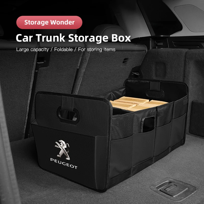 

Eco-friendly Oxford Cloth Large Capacity Trunk Storage Box For Peugeot 208 308 307 207 3008 407 508 5008 301 406 408 607 4008