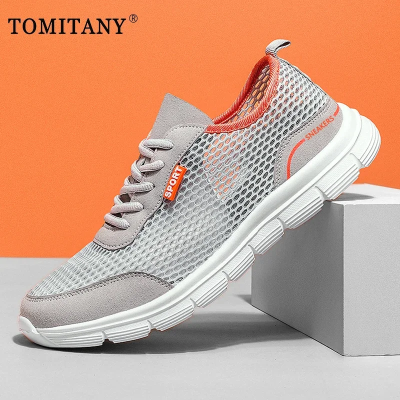 Zapatillas ligeras transpirables hombre – Calzado mesh exterior deportivo - imagen 3