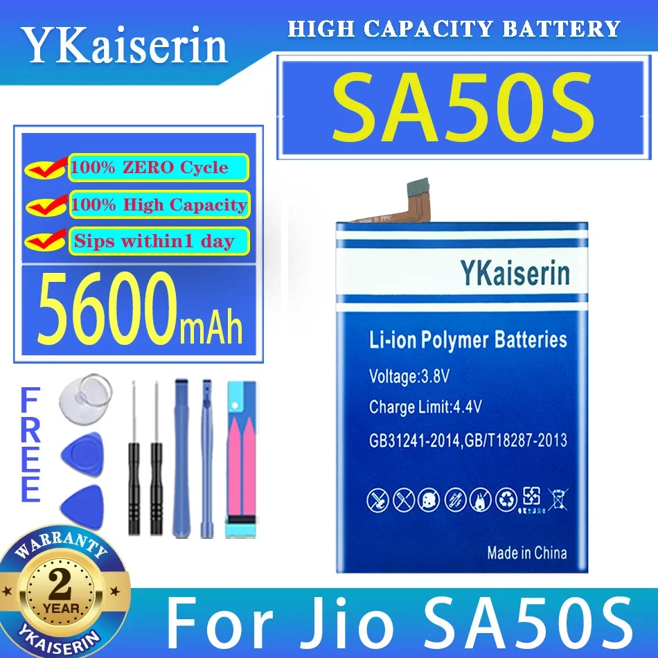 

YKaiserin Battery 5600mAh For Jio SA50S Mobile Phone Batteries