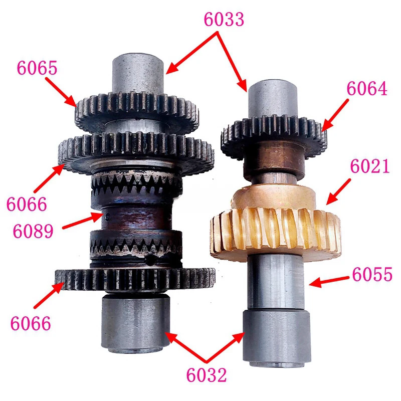 Baoji Yunnan Lathe 6140 6150 Slide Box Turbine Shaft, Gear Spline Shaft Oil Bushing Slider Accessories