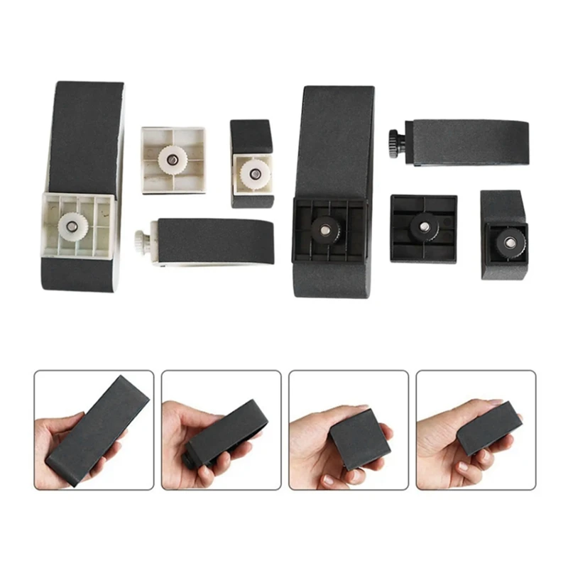 4Pcs Polishing And Grinding Block Set Plane Scrub Replaceable Edge Corner Treatment Polishing Fixture Tool