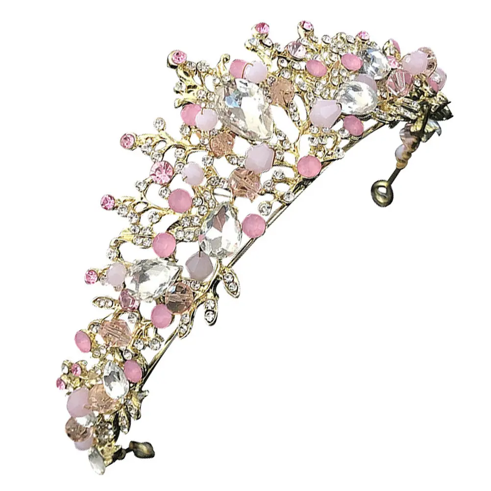 

Корона-украшение для головы для очаровательного дня рождения, изысканная тиара на день рождения, маленькая тиара для вечеринки и косплея