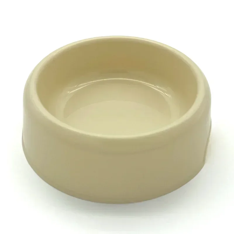 Plastic Pet Cat Bowl Solid Color Dog Water Bowl Round Single Bowl Thickened Eco-Friendly Cat Feeder Pet Supplies Dog Accessories