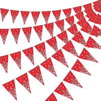 1Pcs  Western Cowboy Party Decorations Bandana Pennant Banner Wild West Decor Western Cowboy Themed Party Decoration Supplies
