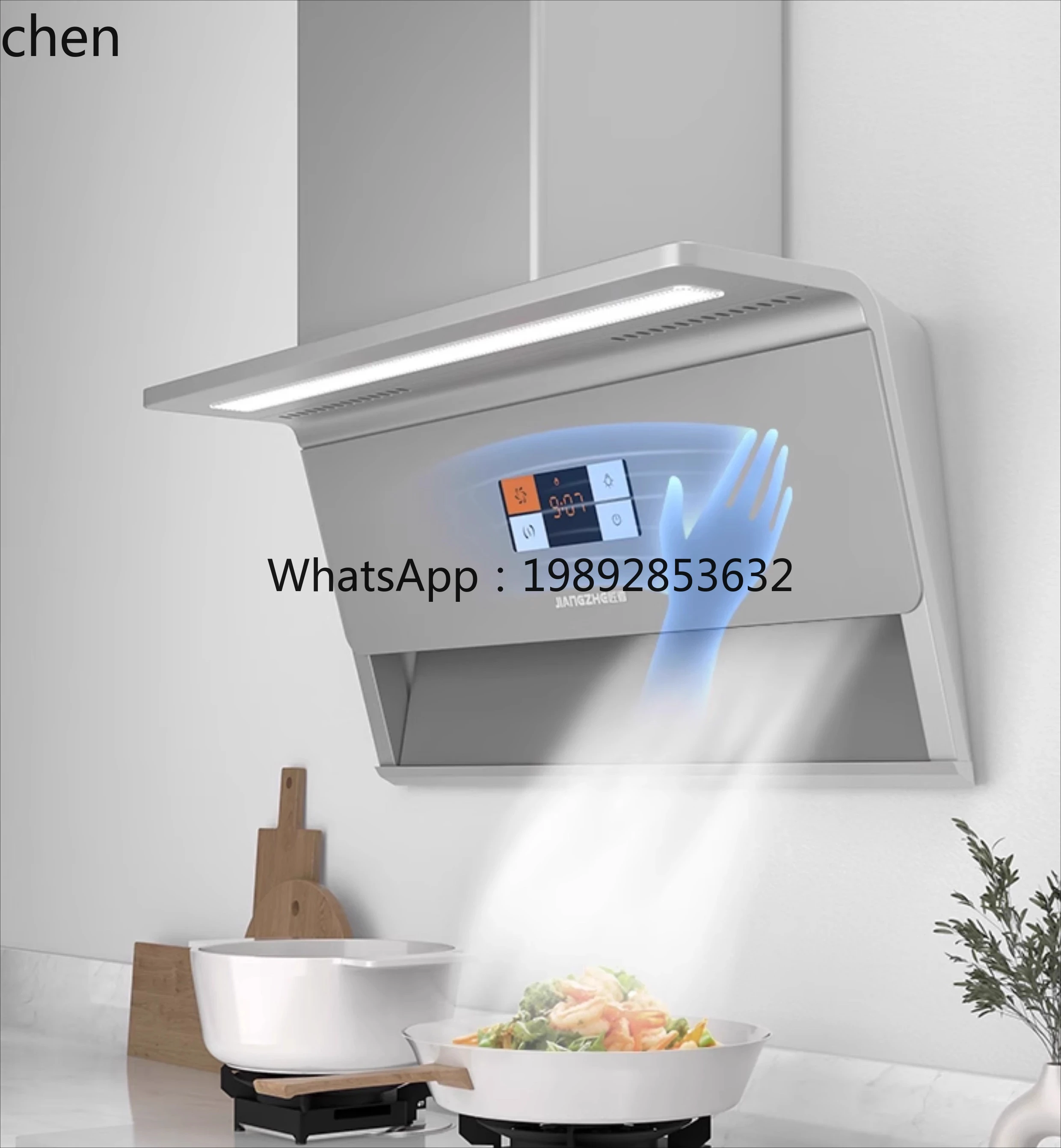 kitchen large suction top side double suction silent smoking oil suction machine stove