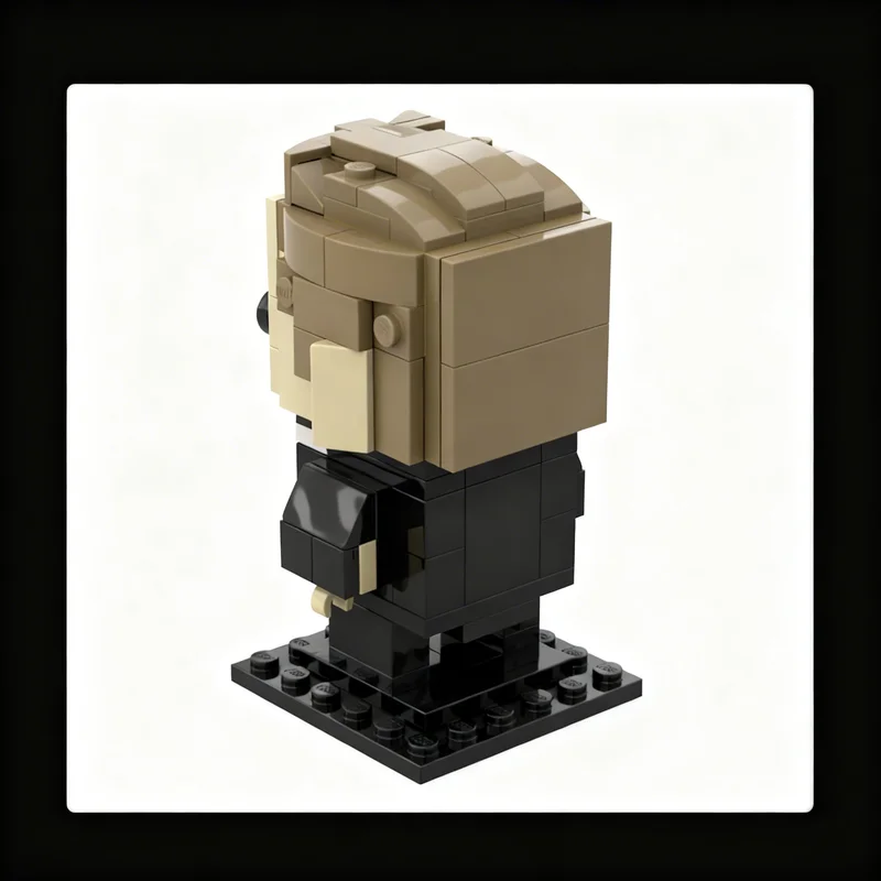 125pcs MOC BrickHeadz James Bond Casino Royale Suit Model Building Blocks Architecture 3D Craft Idea Assemble Brick Collection