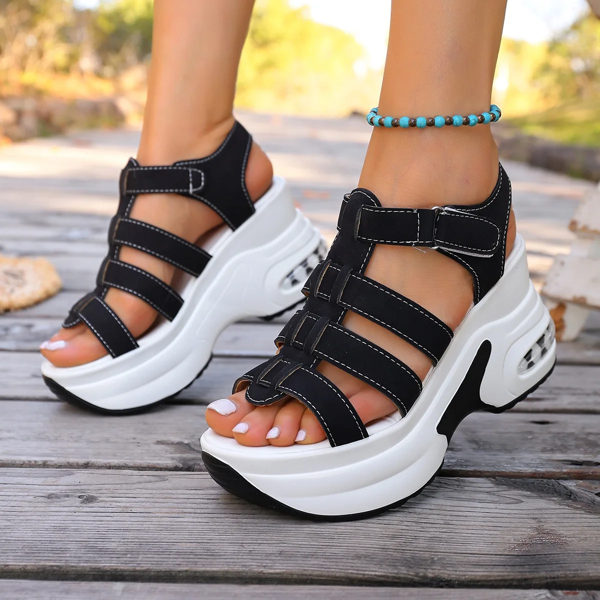 Women's Summer 2026 Casual Comfortable Hollow out Fashionable Versatile Sponge Bottom Sandals
