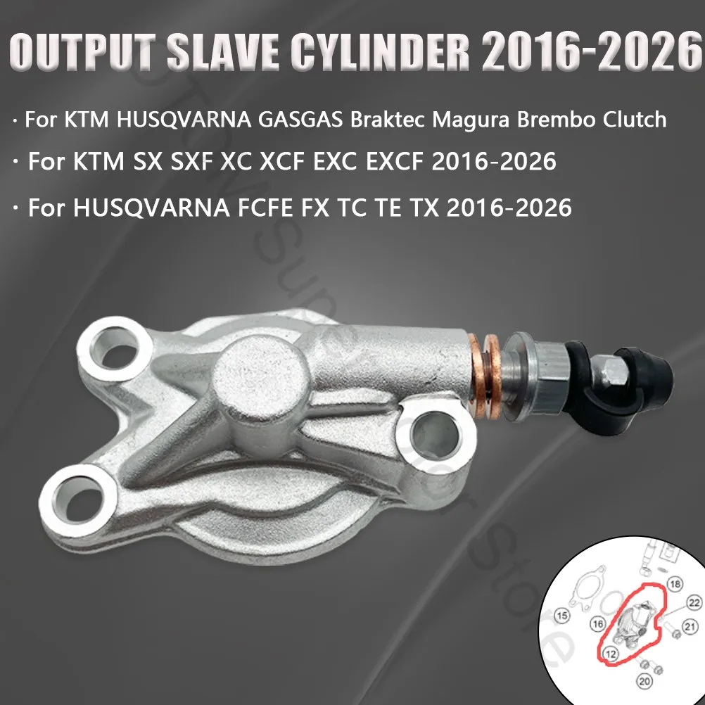 2016-2026 Motorcycle Hydraulic Clutch Output Slave Cylinder Below Pump For KTM HUSQVARNA GASGAS Braktec Magura Brembo Clutch SXF