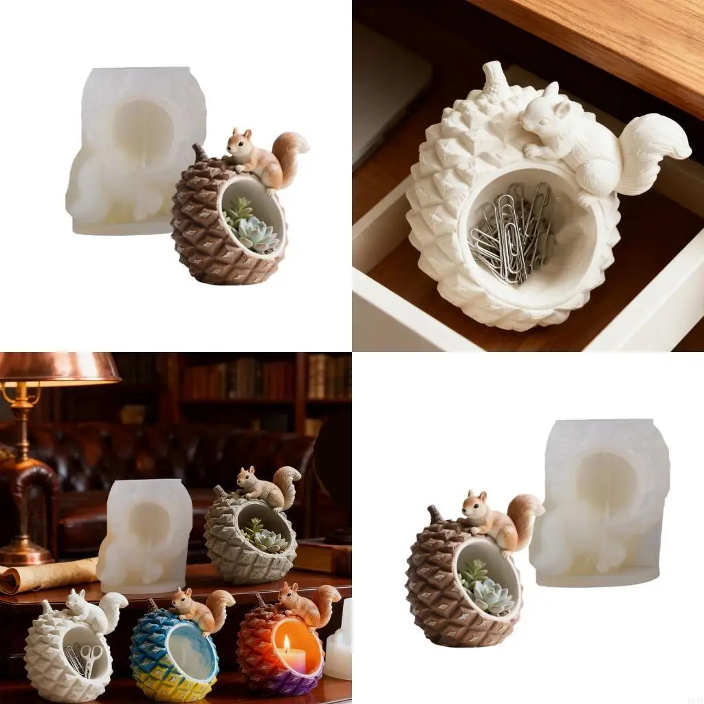 

91AF Versatile Pinecone Silicone Casting Mold For Handmade Jewelry Organizers Decors