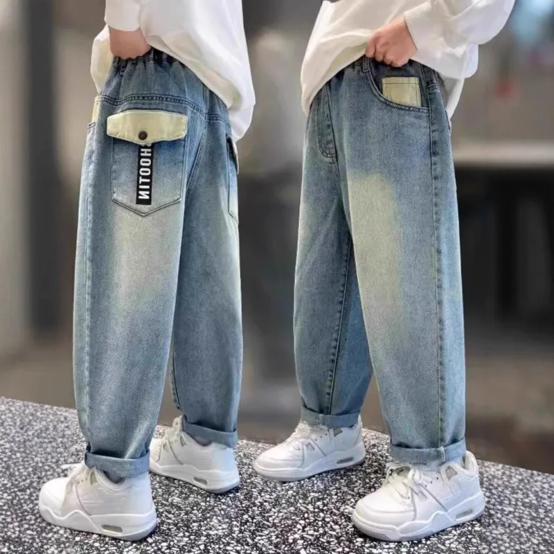 Autumn Children Boys Straight Pants UNITIM Young Teenagers Boys Jeans 4-14Y Kids Boys Denim Pants Versatiel Junior Boys Trousers 2 Autumn Children Boys Straight Pants UNITIM Young Teenagers Boys Jeans 4-14Y Kids Boys Denim Pants Versatiel Junior Boys Trousers 2