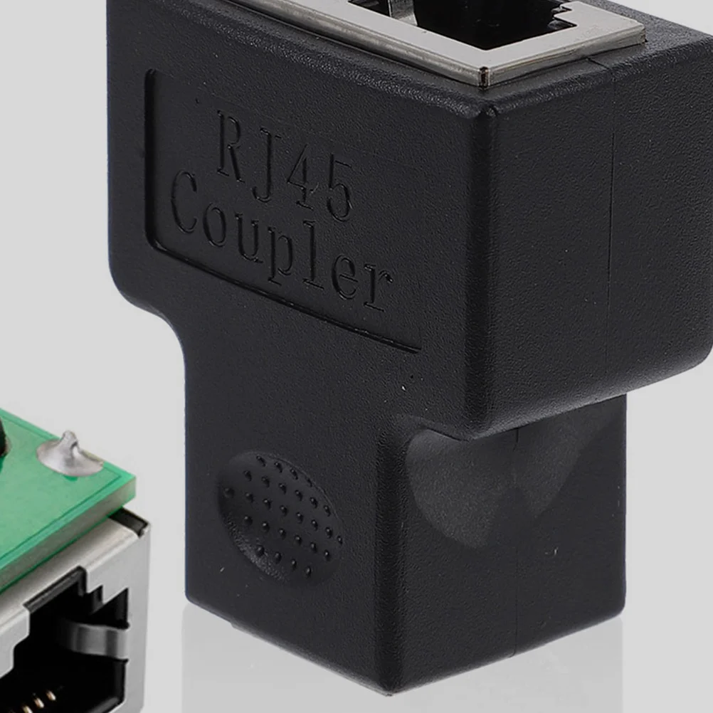 

1 to 2 Port Ethernet Splitter Rj45 Splitter Socket Plastic Network Divider for Office Home Cable Extender Connection Stability