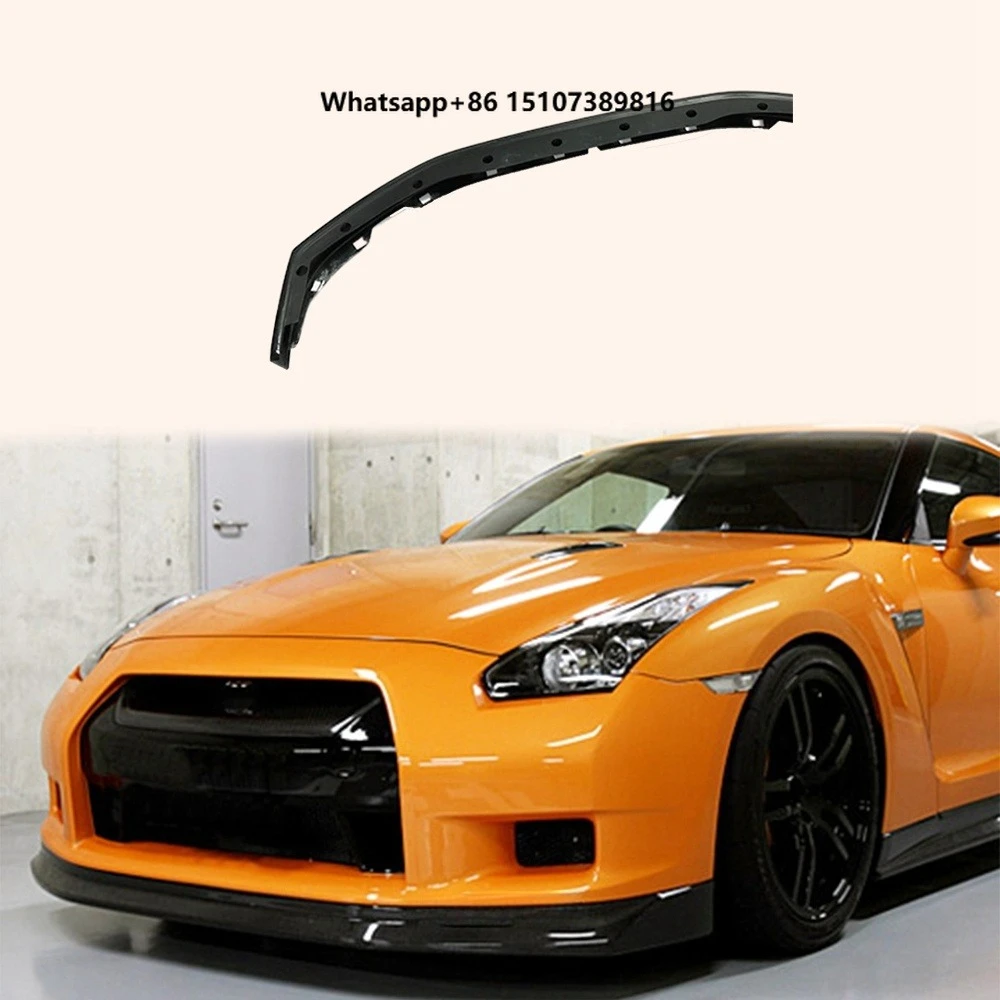 For 2009-2012 GTR R35 Front Bumper Bottom Lip Splitter Spoiler Diffuser