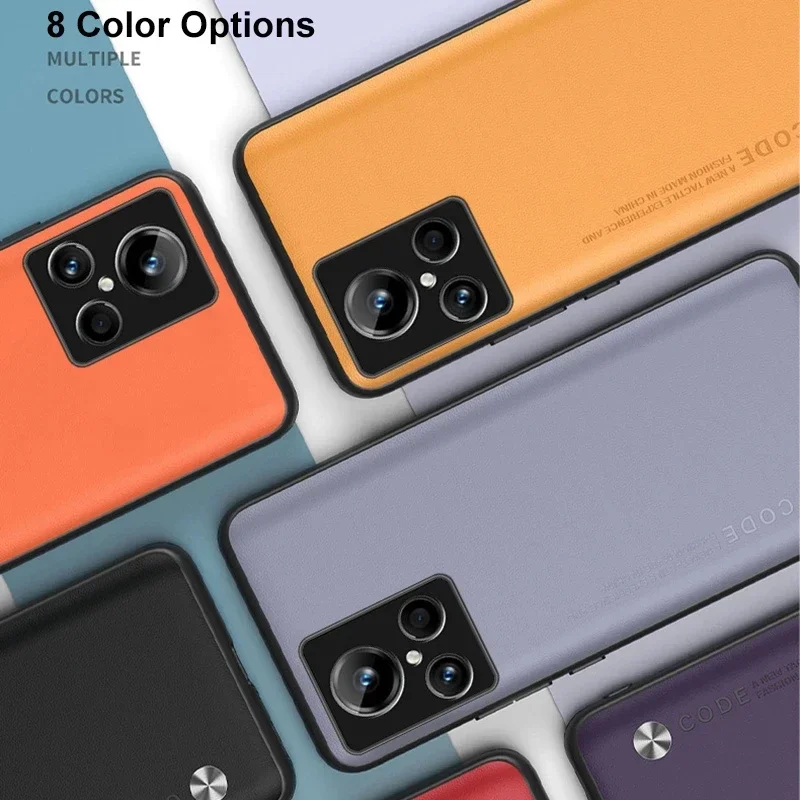 Capa de couro de luxo para realme gt2 master explorer edition, capa de silicone para gt 2 neo 2 2t 3t gt2 pro