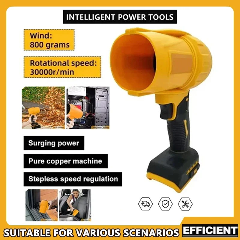 Fit Dewalt 30000 RPM Luchtblazer Draadloze Turbo Fan Handheld Gewelddadige Fan Droger 20 V Oplaadbare Stof Blazen tool