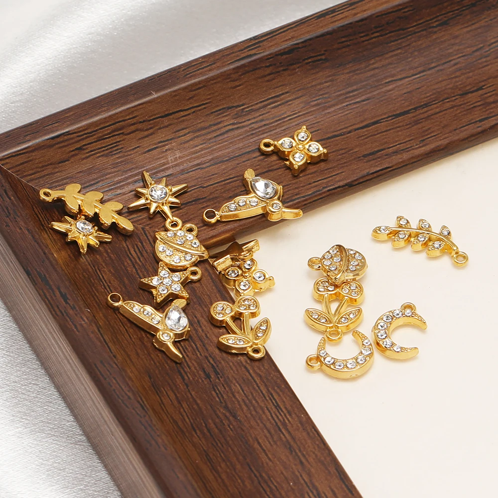 5Pcs Stainless Steel Zircon Li - Jewelry Making 4 Year Old ulasan dan harga