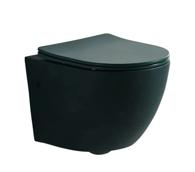 Dark green toilet+standard water tank