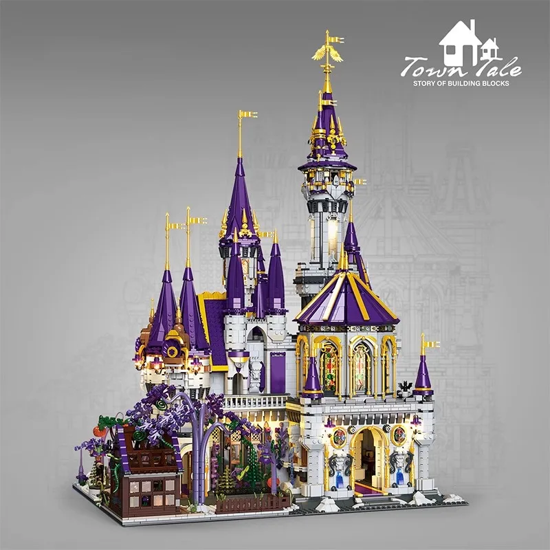 Magic Castle Building Blocks 14+ high difficulty Construction Bricks set micro-landscape European architecture model 8500+ pcs