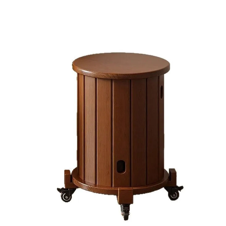 Solid wood can be stacked side stools living room home sofa side small table can be moved storage four-in-one