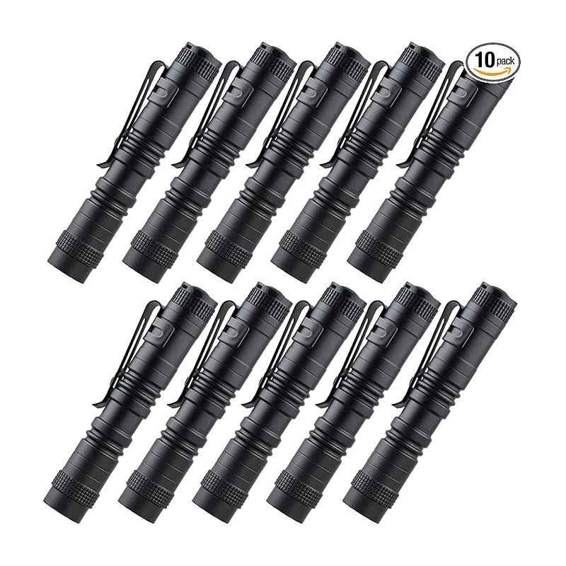 Mini Portable LED Flashlight Torch Flash Light Battery Hunting Lamp Pocket Flashlights For Camping,Outdoor,Emergency Pack