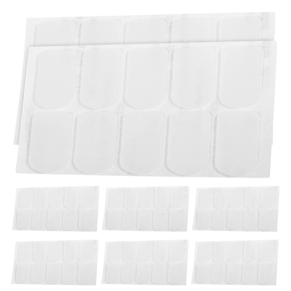 

80Pcs Saxophone Clarinet Mouthpiece Pads Silicone 08mm Thick Transparent Oval Cushions Protective Adhesive Patches for Alto