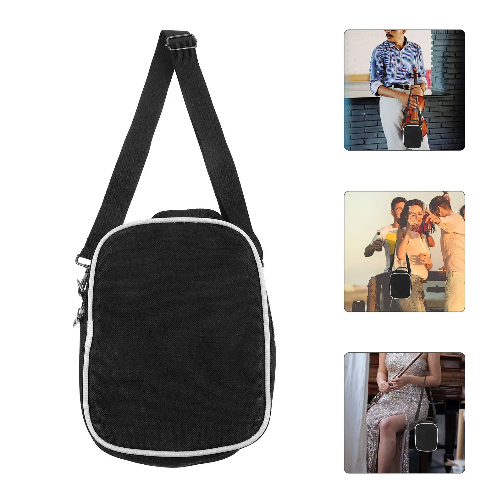

Waterproof Shockproof Thumb Piano Bag Crossbody Kalimba Case 17 Keys Portable Travel Storage Instrument Carrying Case