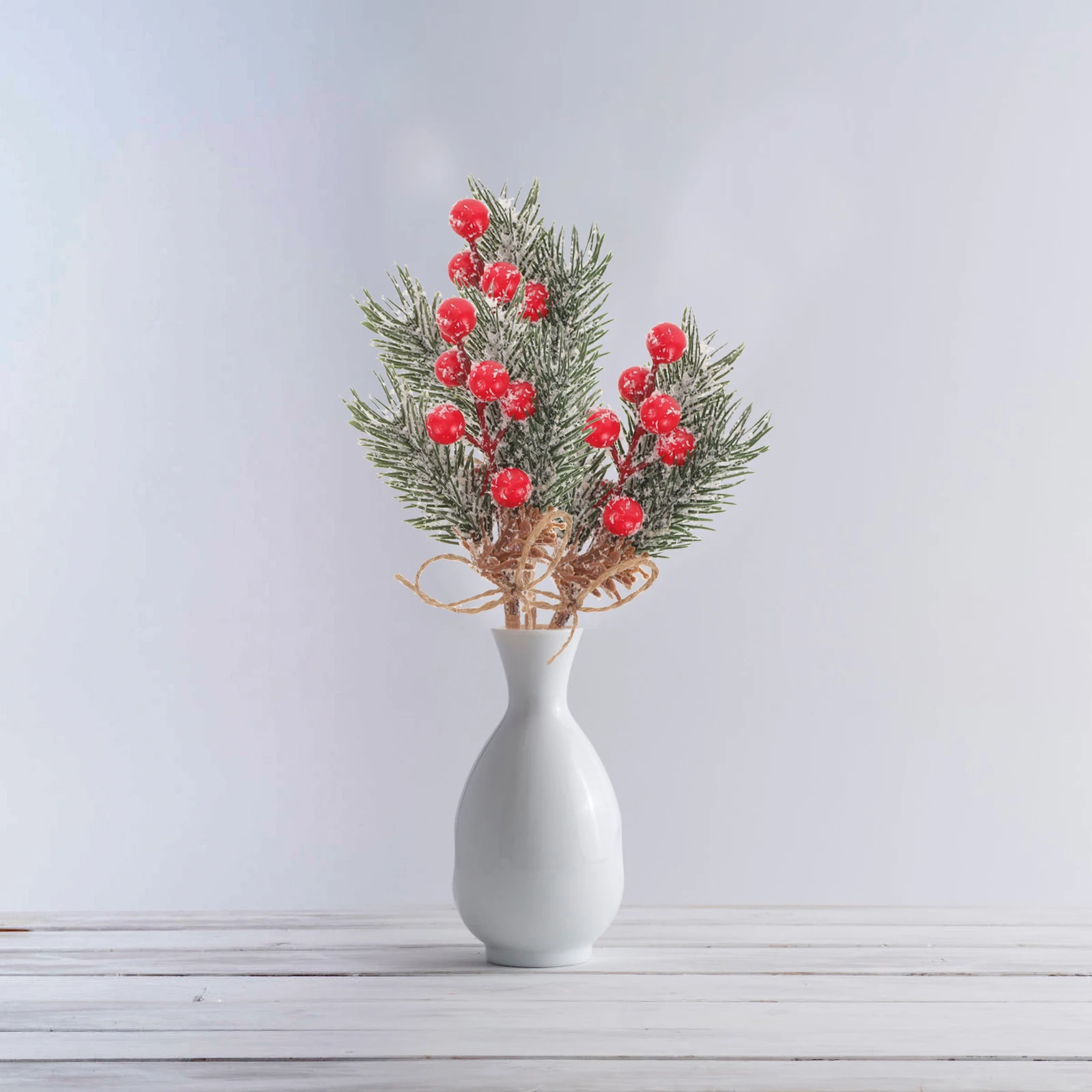 

10 Pcs Simulated Berry Decorations Branch Artificial Branches Simulation Berries Hemp Rope Picks Twig