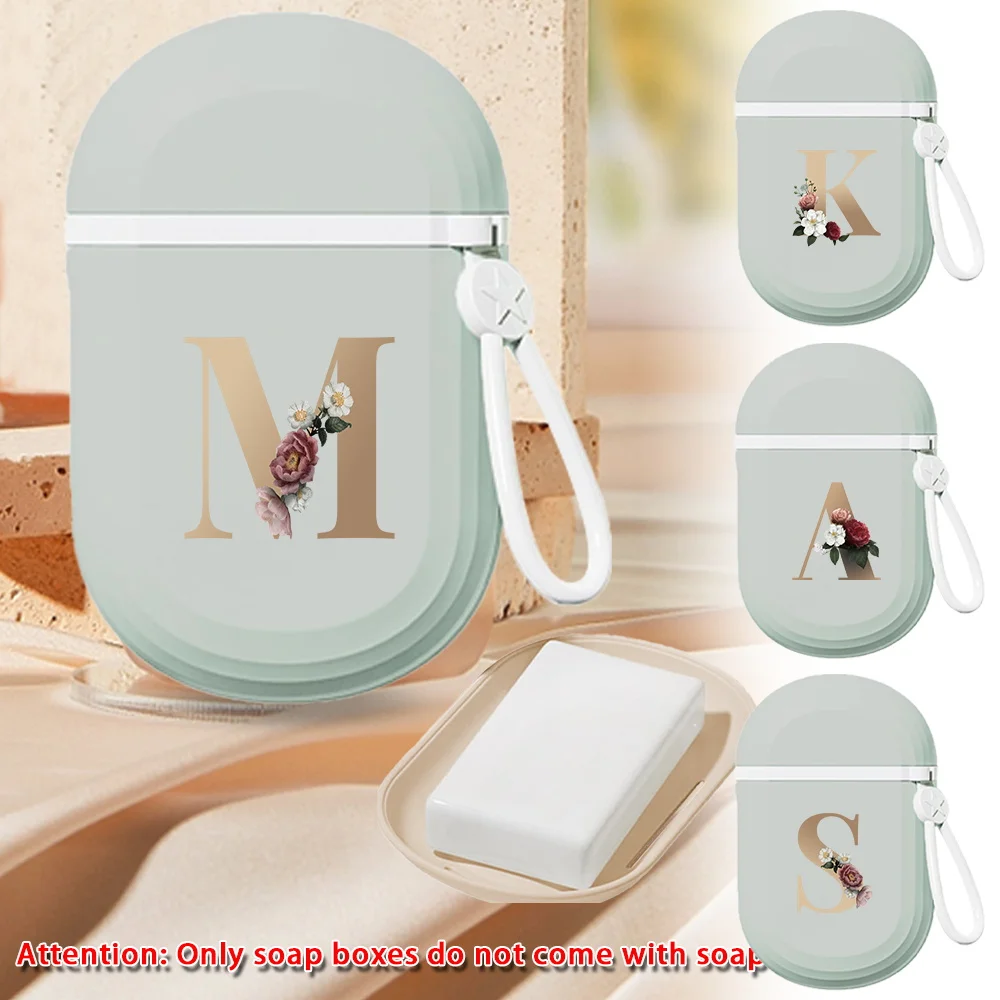 

Герметичный контейнер для мыла для дома и ванной, креативный диспенсер для мыла, прочный органайзер для мыла, подходит для путешествий на природу, с буквенным принтом