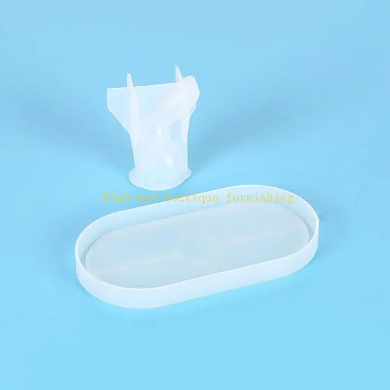 

L9NB большой ушной кролик, брелок-органайзер, силиконовая форма, держатель для колец в виде кролика, форма для женщин