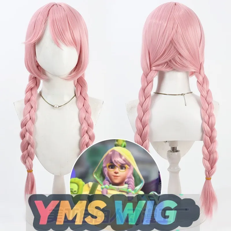 

[YMS WIG] "Overwatch Плащ Mei Косплей Парик Розовые косы",