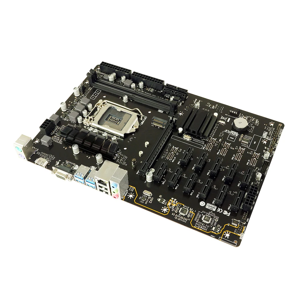 BIOSTAR 마이닝 마더보드용 정품, B360 지지대 8th 9th CPU, LGA 1151 DDR4 32GB ATX TB360-BTC PRO