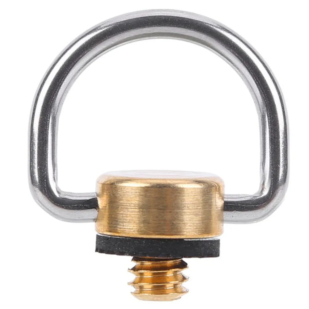 Camping Light Hanging D-Ring Light Stand Hook Tent Lamp Hanger Brass 1/4 Thread Outdoor Lantern D Hanging Ring Outdoor Lamp Part