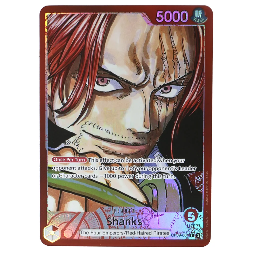 

Игровые карты One Piece OPCG The Four Emperors, The Seven Warlords of the Sea, реплика плакатов, коллекционные карты японских игр аниме