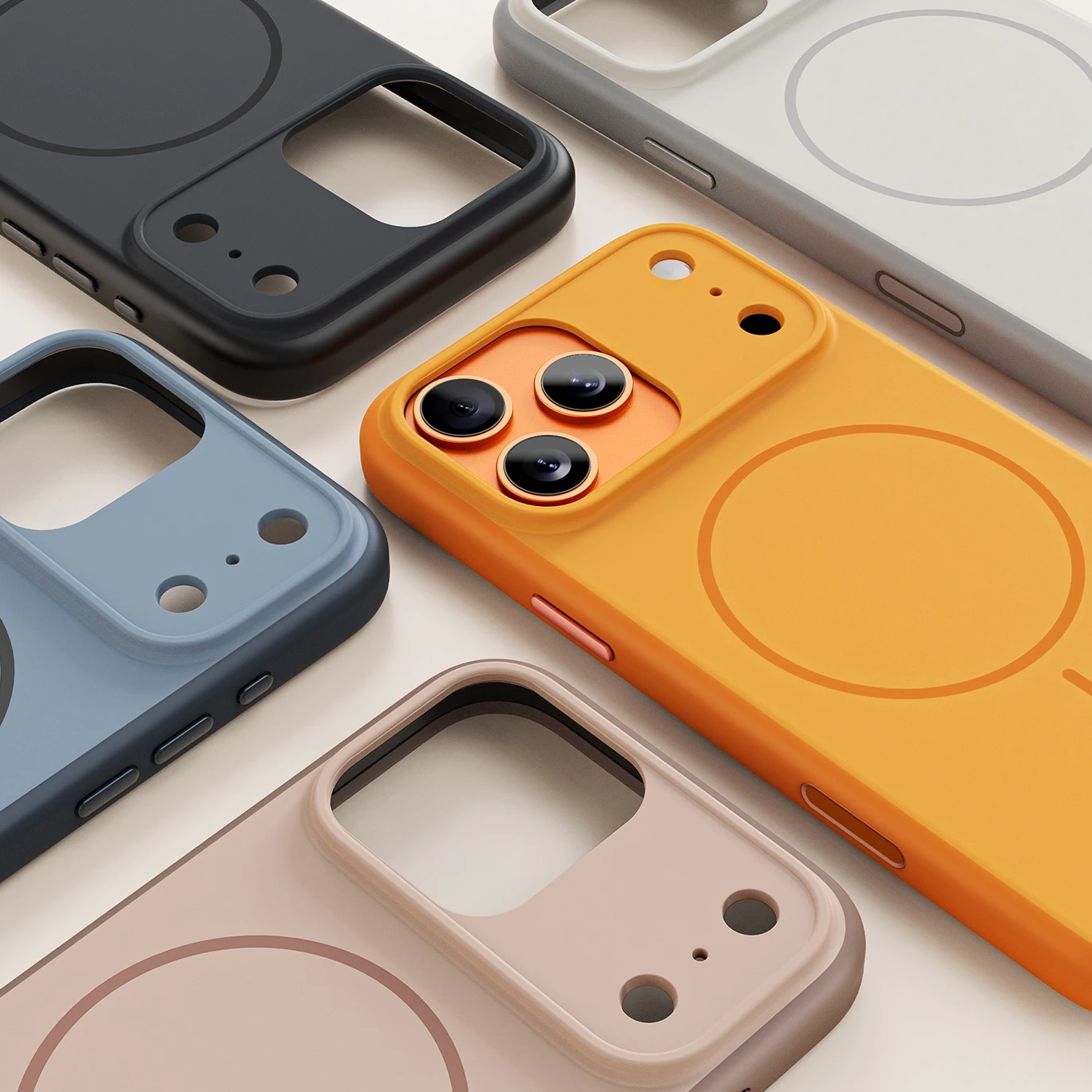 

Luxury Touch Camera Button Matte Lens Protection Magsafe Case For iPhone 17Pro 17 17Pro Max Shockproof Wireless Charging Cover