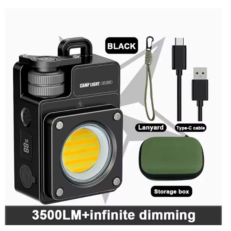 New Keychain Light 120-3500LM Rechargeable Flashlight Multifunctional Magnetic Base Portable 3000Mah Battery Work Light