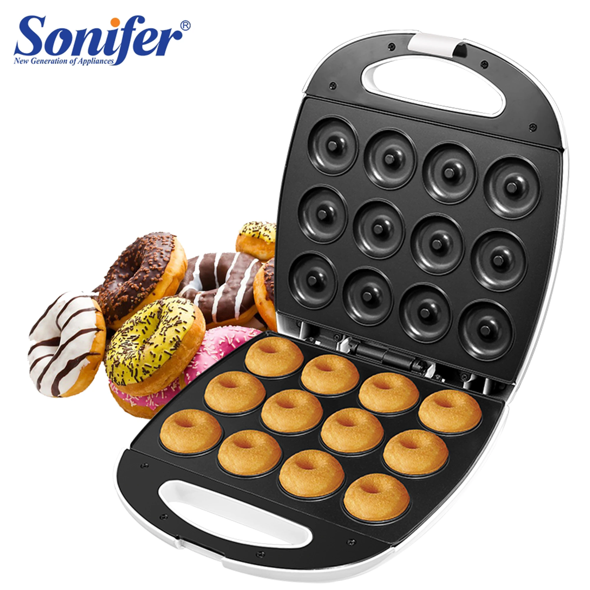 1200W Sandwiches Maker Electric Waffles Machine Cooking Appliances Bread Machine Cake Breakfast Waffle Pot Baking Pan Sonifer