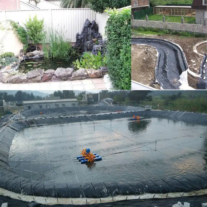 5x10ft Outdoor Fish Pond Liner Waterproof Cloth Gardens Pools PVC Membrane Reinforced Landscaping HDPE Pool fish pond liners