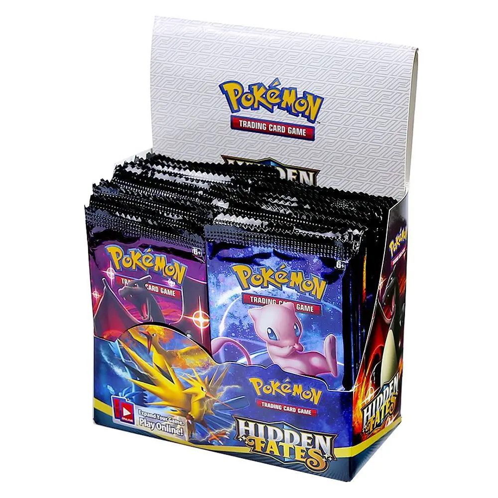 360 Piezas/Set de Cartas Pokémon HIDDEN FATES, Colección de Cartas de Batalla en Inglés, Juguetes y Regalos