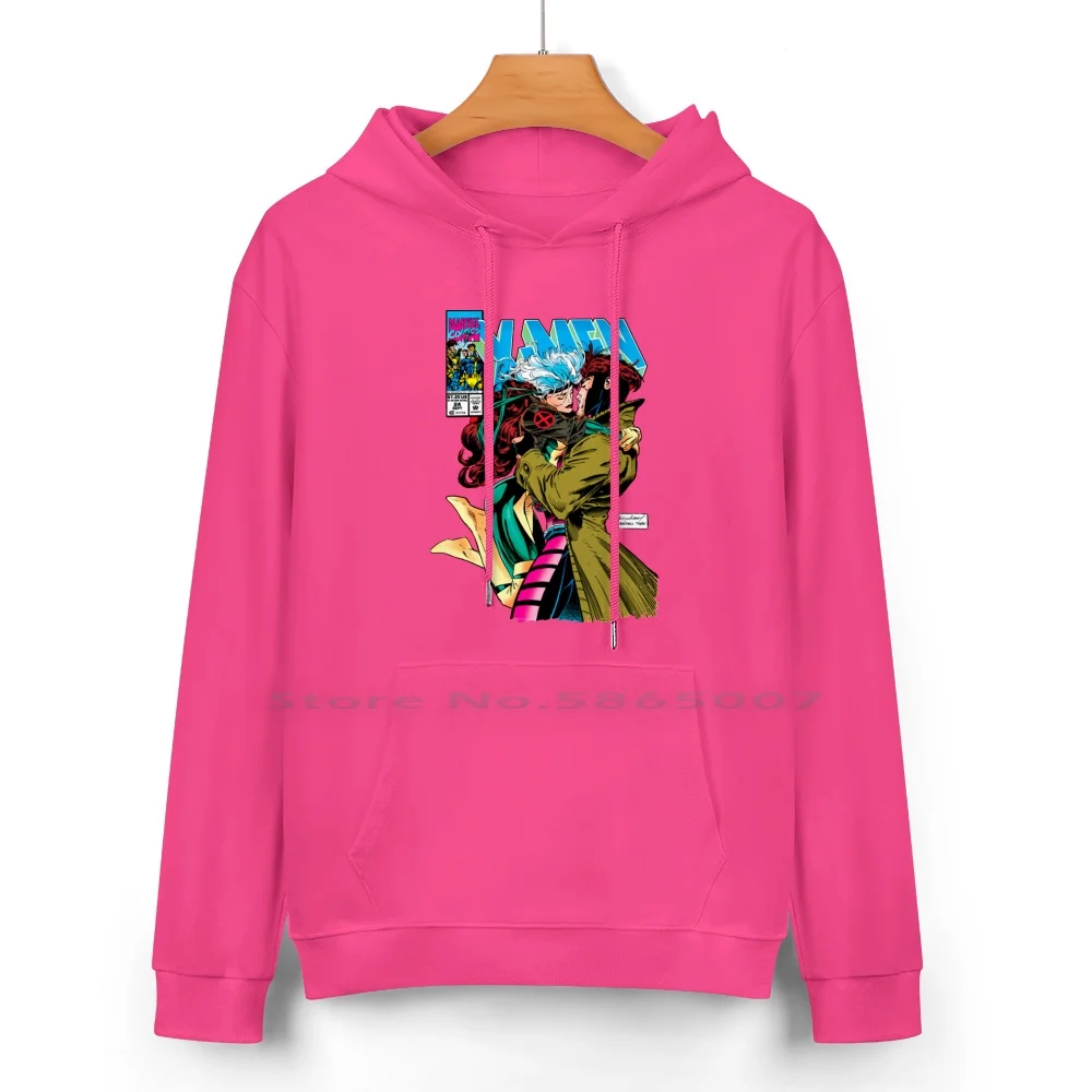 Sudadera con capucha de algodón puro, suéter con capucha de 24 colores, cómics de Halloween, superhéroes mutantes, y Rogue Gambit, 100% algodón