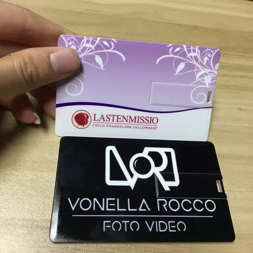 Imagen 2 del producto 100 unids/lote tarjeta de crédito de plástico blanco logotipo personalizado Pendrive diseño de negocios unidad Flash Usb Stick 4GB 8GB 16GB 32GB 64GB logotipo gratis