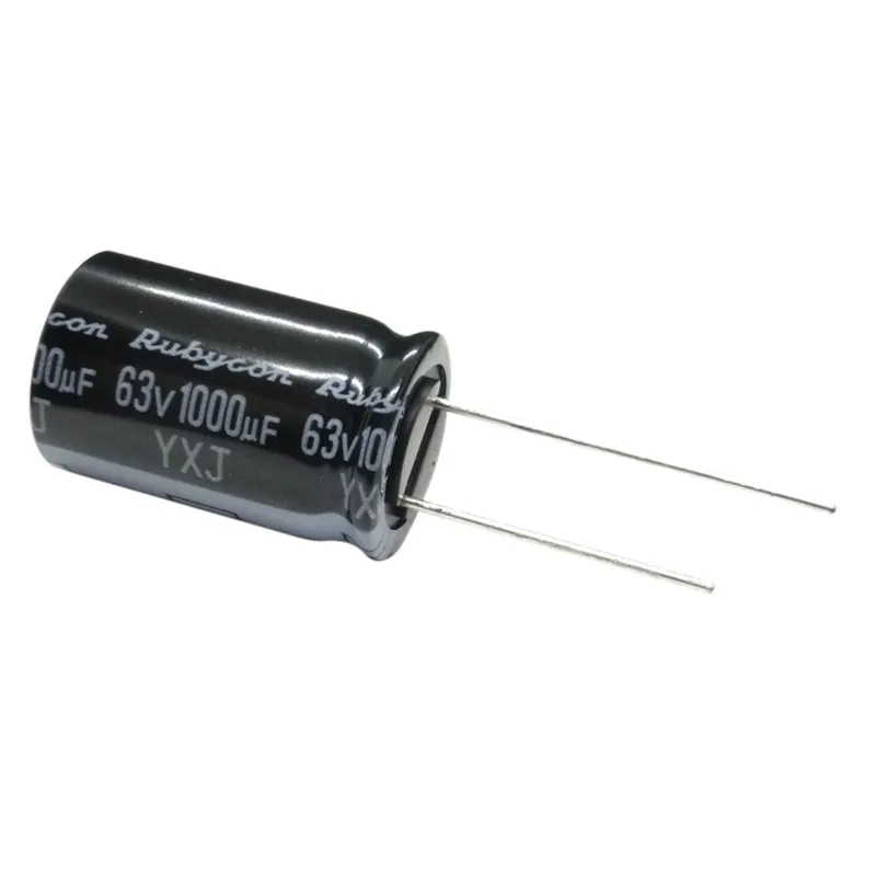 6PCS  Ruby Rubycon 63v1000uF imported electrolytic capacitor YXF  16X31.5   YXJ  16X25  high frequency low resistance