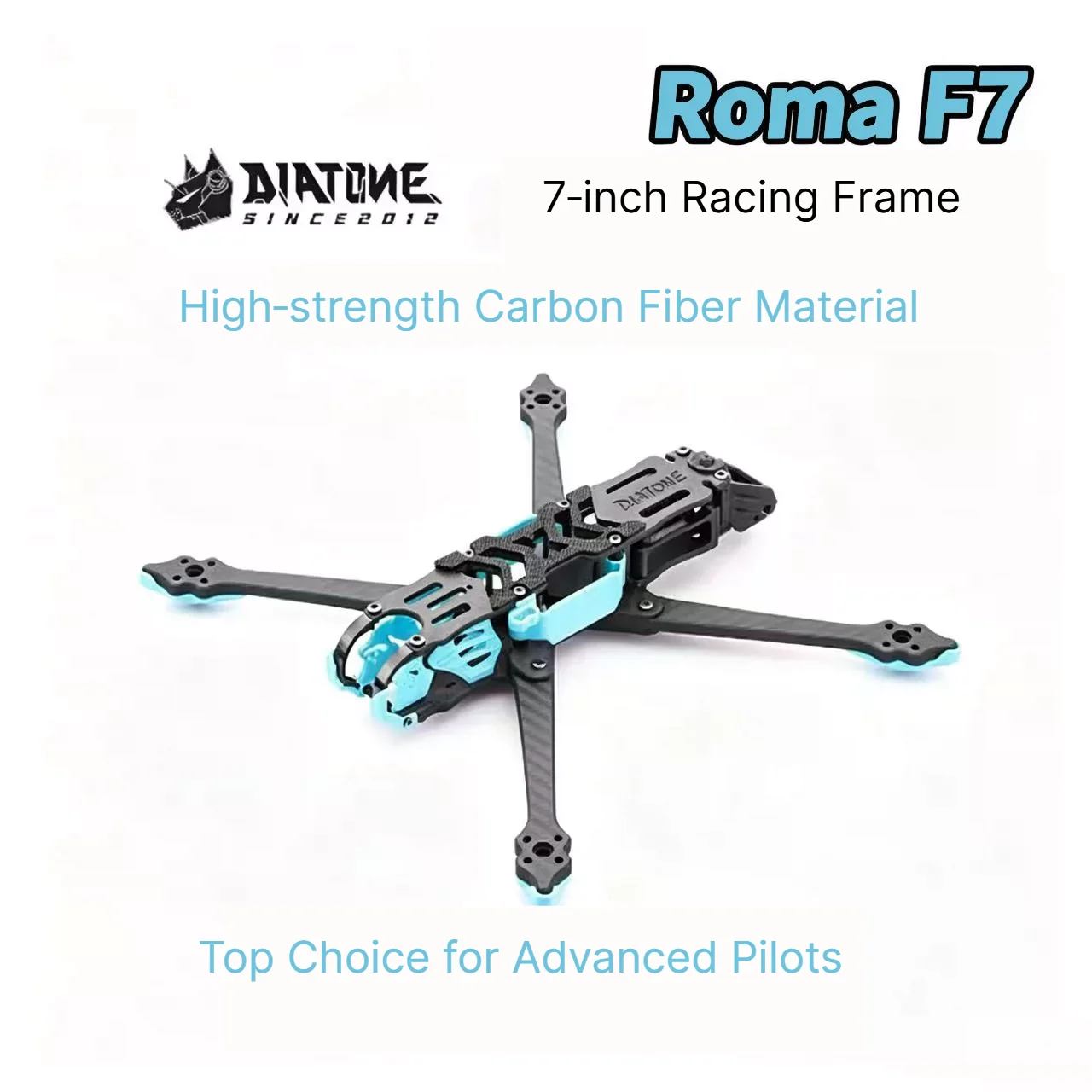 Genuine Diatone Roma F7 7‑Inch Carbon Fiber FPV Frame Kit 290mm Wheelbase For 4‑6S Racing Freestyle Quadcopter 1Set