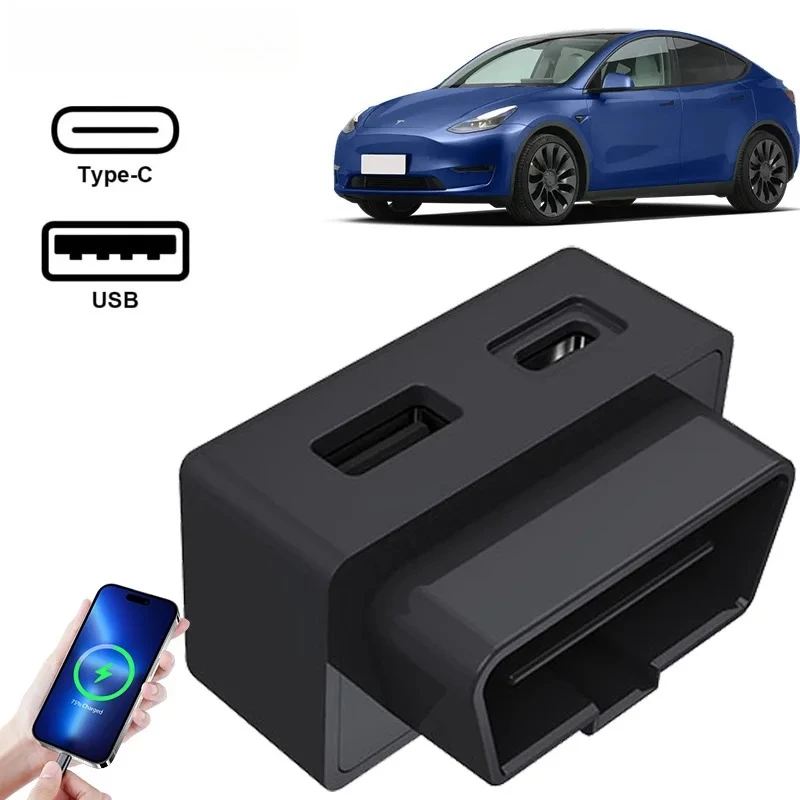 New YZ for Tesla Model 3 Model Y X S OBD Adapter Charging for Tesla Car Model3 ModelY Obd2 Splitter Charger Adapters Accessories
