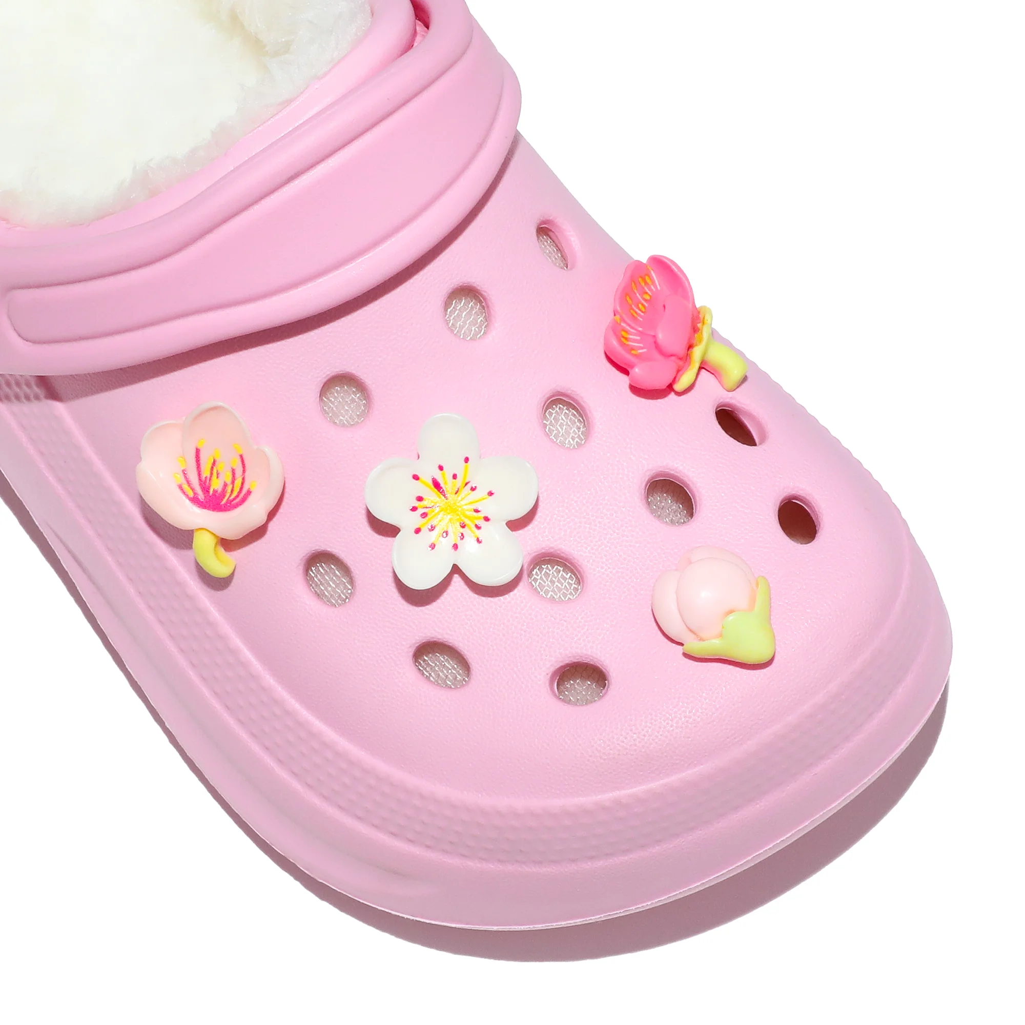 Kinder-Clogs und -Mules mit Fellfutter, leichte Garten-Schuhe mit Baumwollfutter, warme Hausschuhe für Jungen, Mädchen und Kleinkinder, 168. – Detail 11