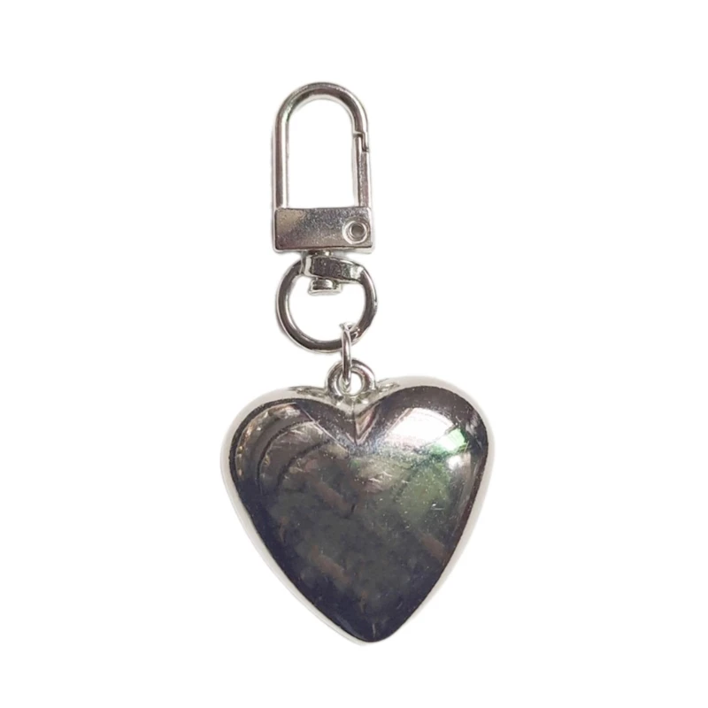 Fashionable Heart Keychain Pendant Heart Bag Pendant Fade Resistant Heart Keychain Charm Perfect for Party Daily Use