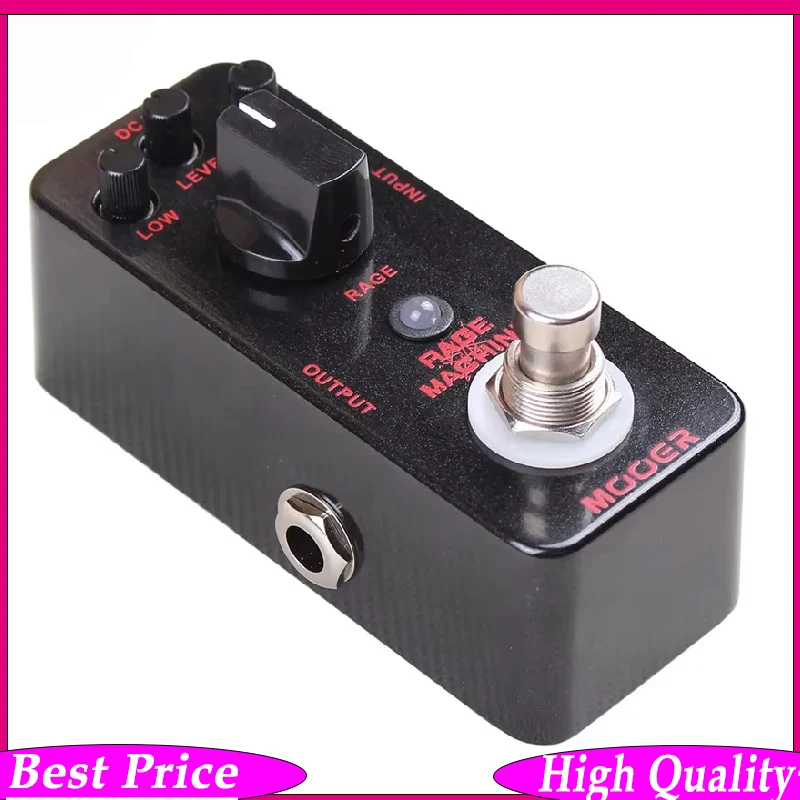 

MOOER Rage Machine Guitar Effect Pedal Heavy Metal Distortion True Bypass Full Metal Shell Overdrive Pedal Guitar Accessories